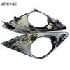 For Toyota Camry 2.5L 2012 2013 2014 Chrome Fog Light Lamp Cover Trim Bezel Holes Front Left Right LH RH Left Passenger Side
