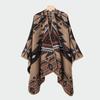Men's Knitted Open Front Shawl Wrap Soft Warm Vintage Poncho Cape Casual Oversized Shawls Cardigan Wraps Scarf Blanket Lightweight Shawl Scarf for Men