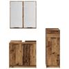 Bathroom Furniture Set with Drawers 3 pcs Reclaimed Wood Effect Particleboard