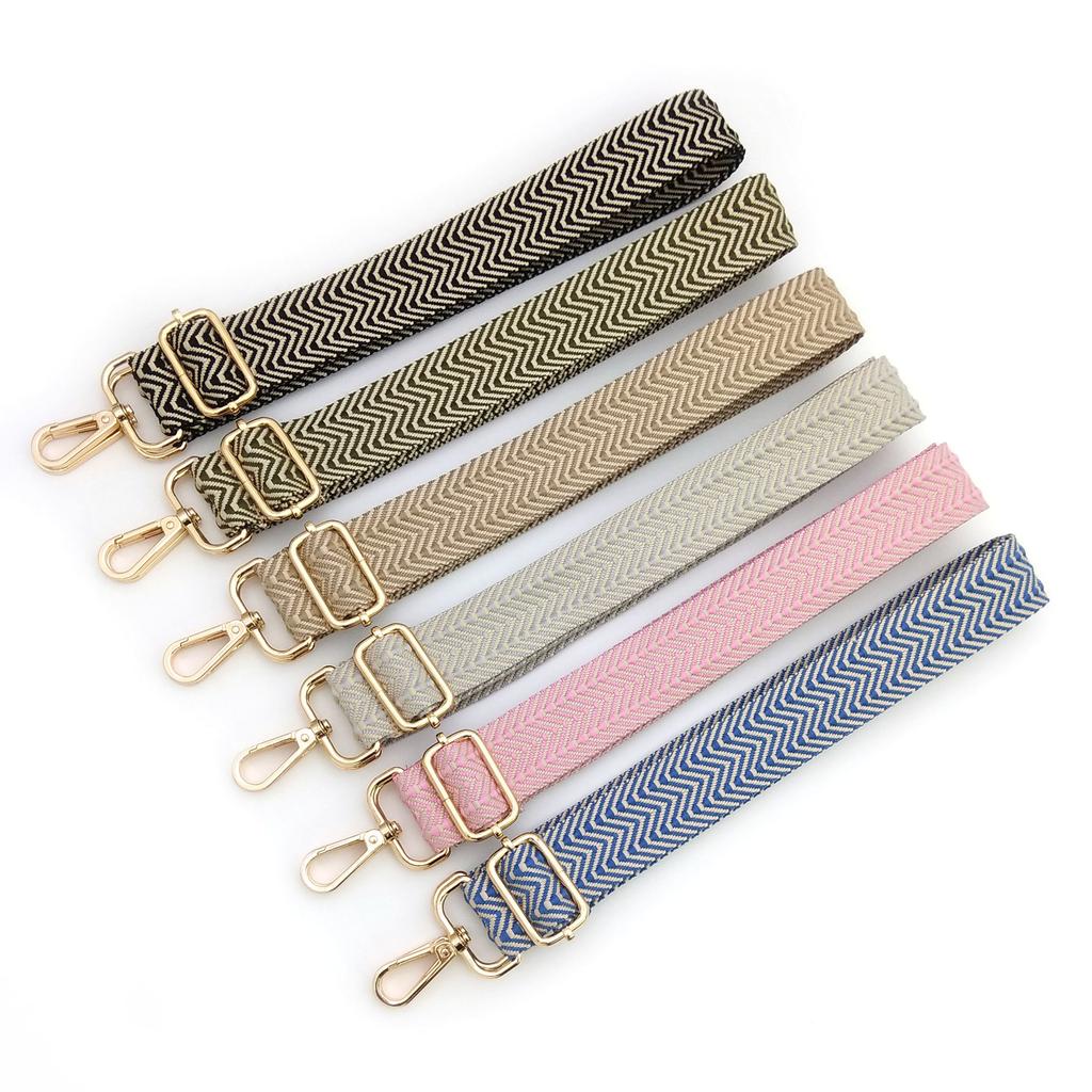 New Arrow Solid Color Bag Shoulder Strap Accessories One Shoulder Oblique Span Adjustable Replacement School Bag Wave Strap