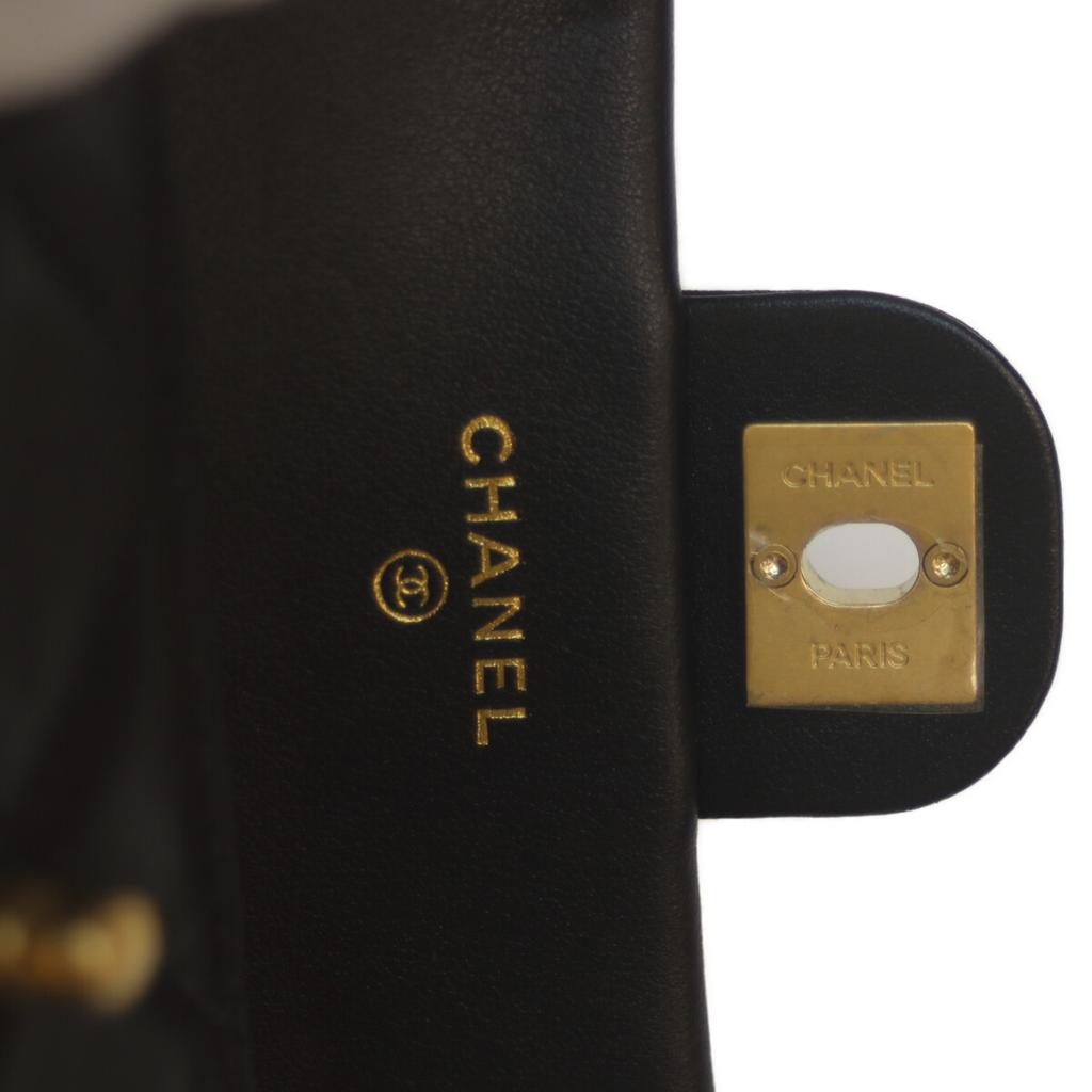 CHANEL AP2271 #31 Black Ram Mini Chain Clutch Chain Shoulder Shoulder bag blackUsed