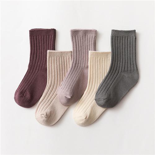 0-5Years 5Pairs/lot Kids Socks Spring Autumn Baby Girls Boys Socks Cotton Soft Children's Socks For Girls Boys