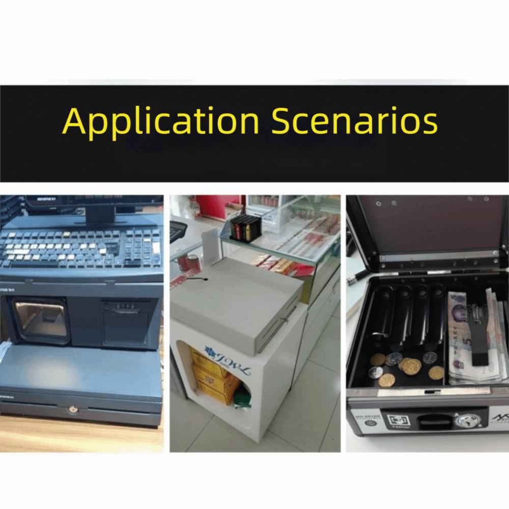 Rust-Resistant Mini Cam Lock with Quick Clip Metal Cabinet Silver Cash Box Lock Easy Replacement with Keys Security Cabinet Lock