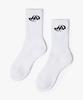 Hilukaakaibeu Hiruka Symbol Logo Cushion Crew Socks (White)