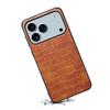 For iPhone 17 Pro Case Crocodile Texture Design Leather Slim Back Cover