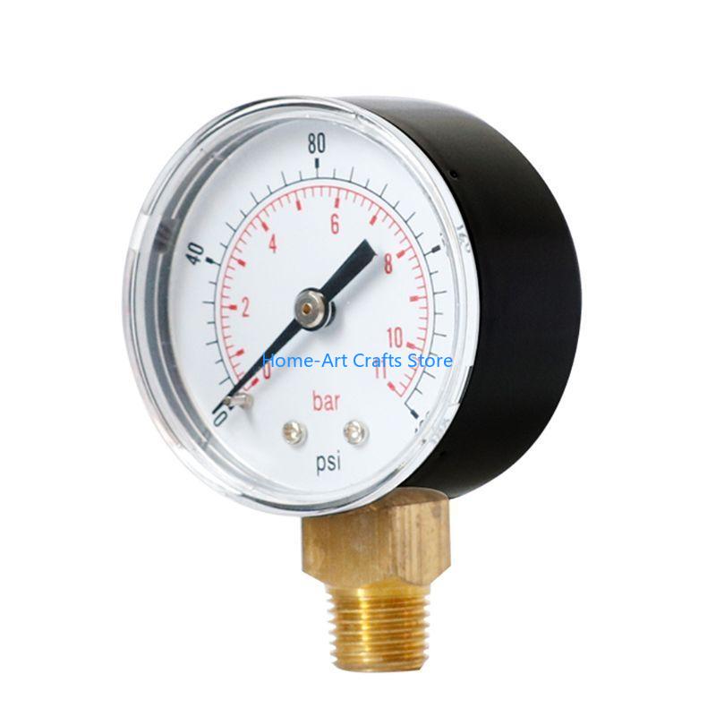 Y3NA Y50 Pressure Gauge 52mm 1/4 BSPT Vertical 15,30,60,100,150,300 PSI Durable