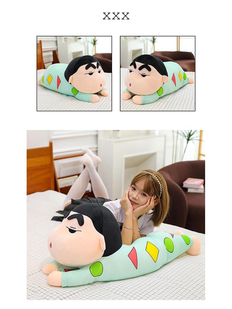 Shin-chan Plush Pajama Pillow Doll - Cute, Long, Soft Toy Gift for Girls