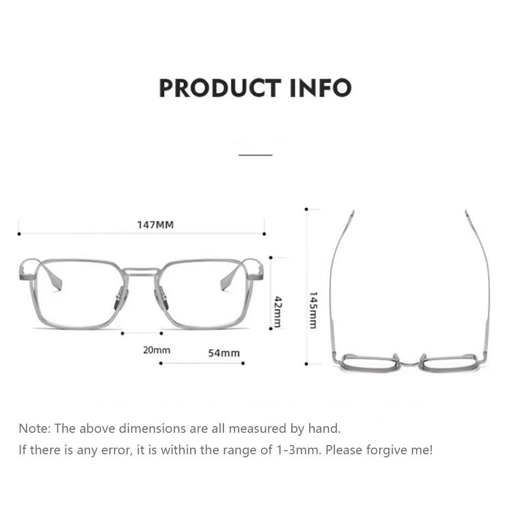 Vintage Kwadratowe Oprawki Okularowe Męskie Markowy Design Metalowe Optyczne Okulary Męskie Retro Korekcyjne Krótkowzroczność Oprawki