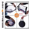 [Foldable] Compact Golf Practice Net, Golf Approach Practice Net with 3 Pockets and Fixing Pegs, for Indoor and Outdoor Use, Portable, Improve Your