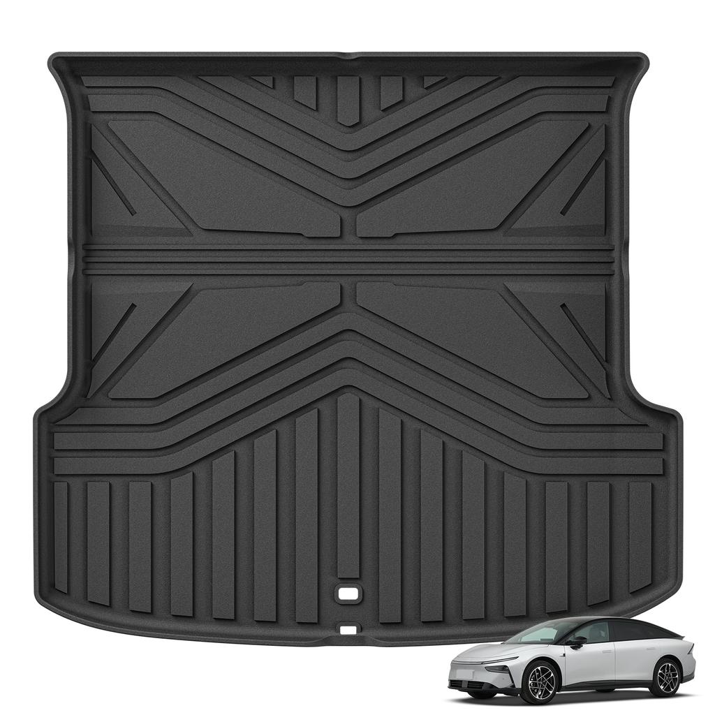 for Xpeng P7+ 2025 TPE 3D Foot Mat Floor Mats Cargo Liner Trunk Pad Waterproof All- Weather Car Interior Accessories BLACK