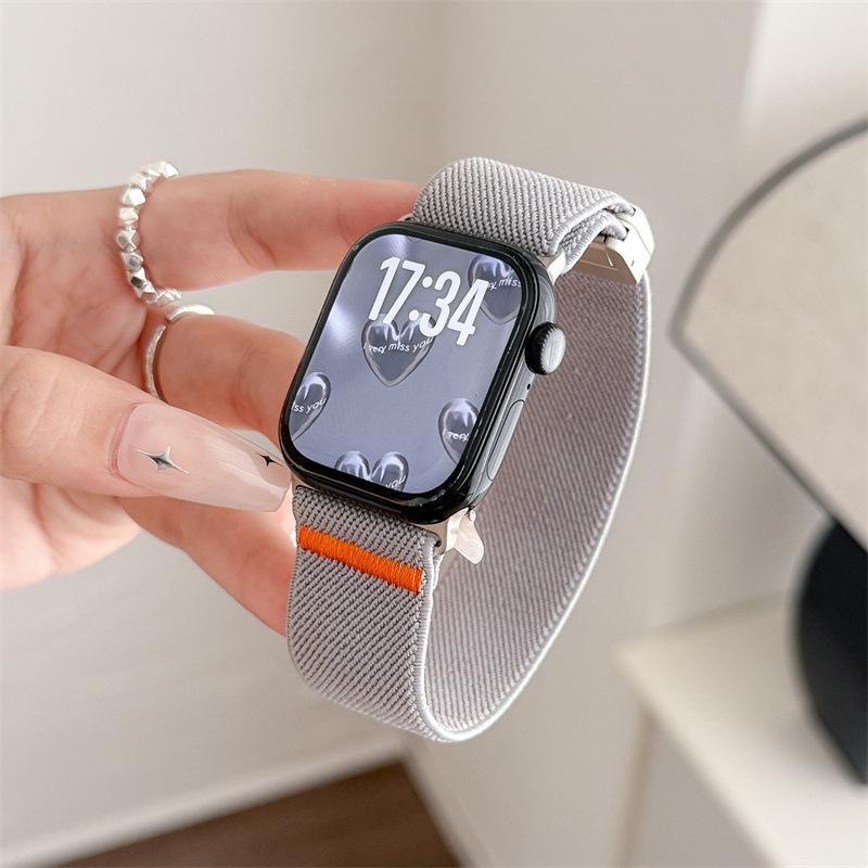 Cinturino E-Buckle Compatibile per Apple Watch Serie 6, 7, 8, 9, 10, 11 e ULTRA