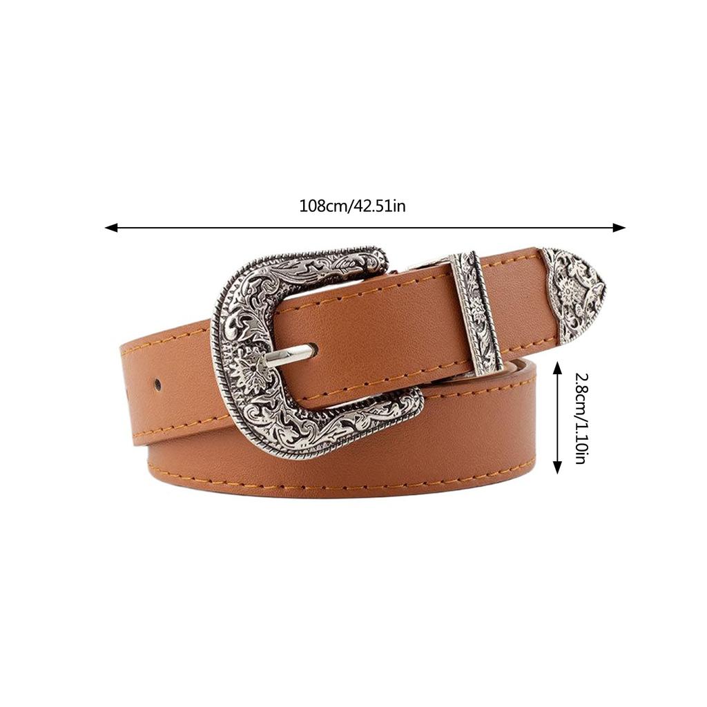 Unique Waist Belt Leopard Print Chain for Cowboy Cowgirl Stylish Hot Buckle Retro Hot Buckle Waist Chain Belt