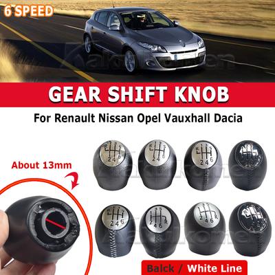 6-Gang Schalthebelknauf Schalthebel Schaltknauf Handball Für Renault Megane/Scenic/Laguna/Espace Für Vauxhall/Opel Movano