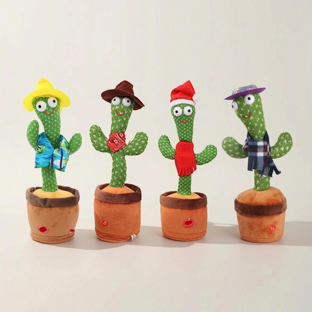 Dancing Cactus Plush Toy With Singing And Talking Features For Kids Entertainment