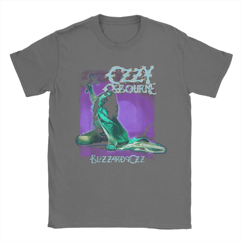 Herren Heavy Metal Rock Ozzy Osbourne Pastell Blizzard T-Shirts Tops Sommer Kurzarm T-Shirt O-Ausschnitt T-Shirt Neuankömmling