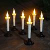 4/6pcs Halloween Solar Candle Lights 2 in 1 Ground Lamp Decorative Desktop Candle Lamp  Outdoors