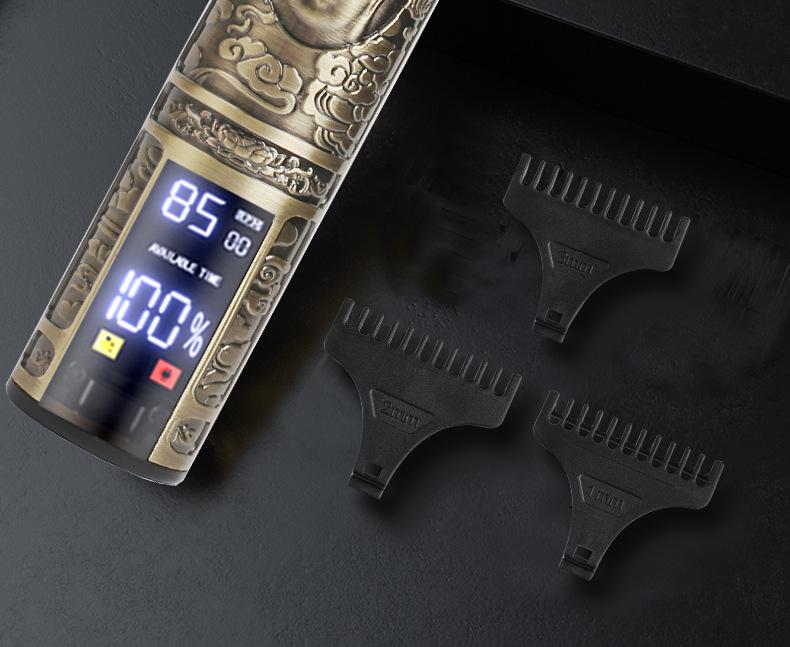 Retro T9 Men's Electric Hair Clipper for Self-Shaving and Professional Salon Use