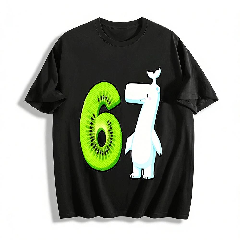 

Kiwi Number 6 Polar Animal 7 Print Kids Casual Tops Pure cotton T-shirt XXS