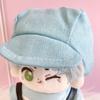 Casquette, Shirt, and Polka Dot Overalls Set for 10cm Plush Toy, Kigurumi Accessories, Otaku Activities, Doll Mascot, Kpopdoll Costume [Used]
