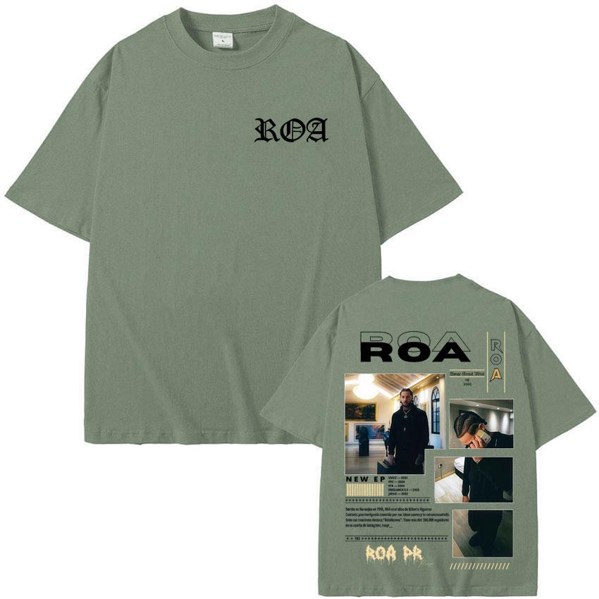

Rapper Roa Album Tour 2025 TShirt 100 Cotton Tshrit Summer Hip Hop Punk Comfort Tee Shirt High Street Tide Short Sleeve Unisex 4XL