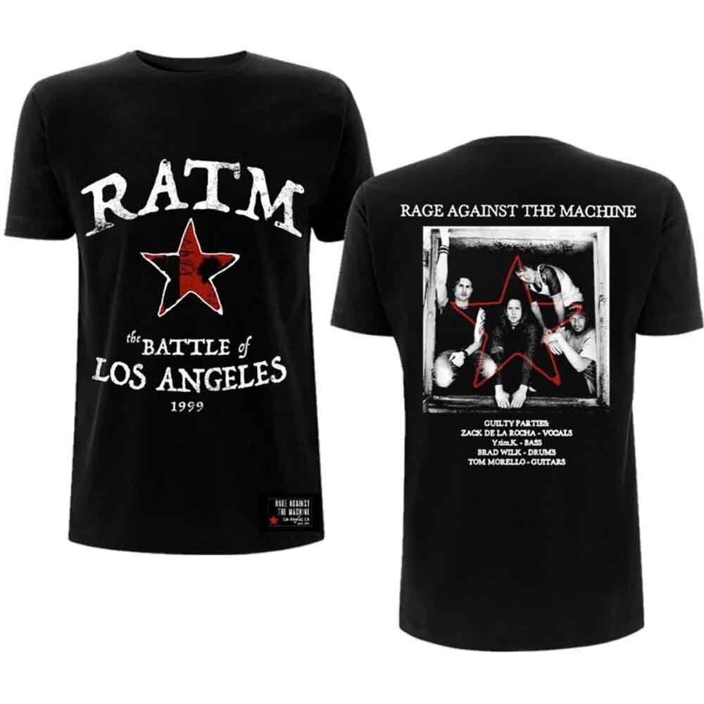 

Rage Against The Machine Battle Star T-Shirt Black New Unisex T-Shirt XXXL