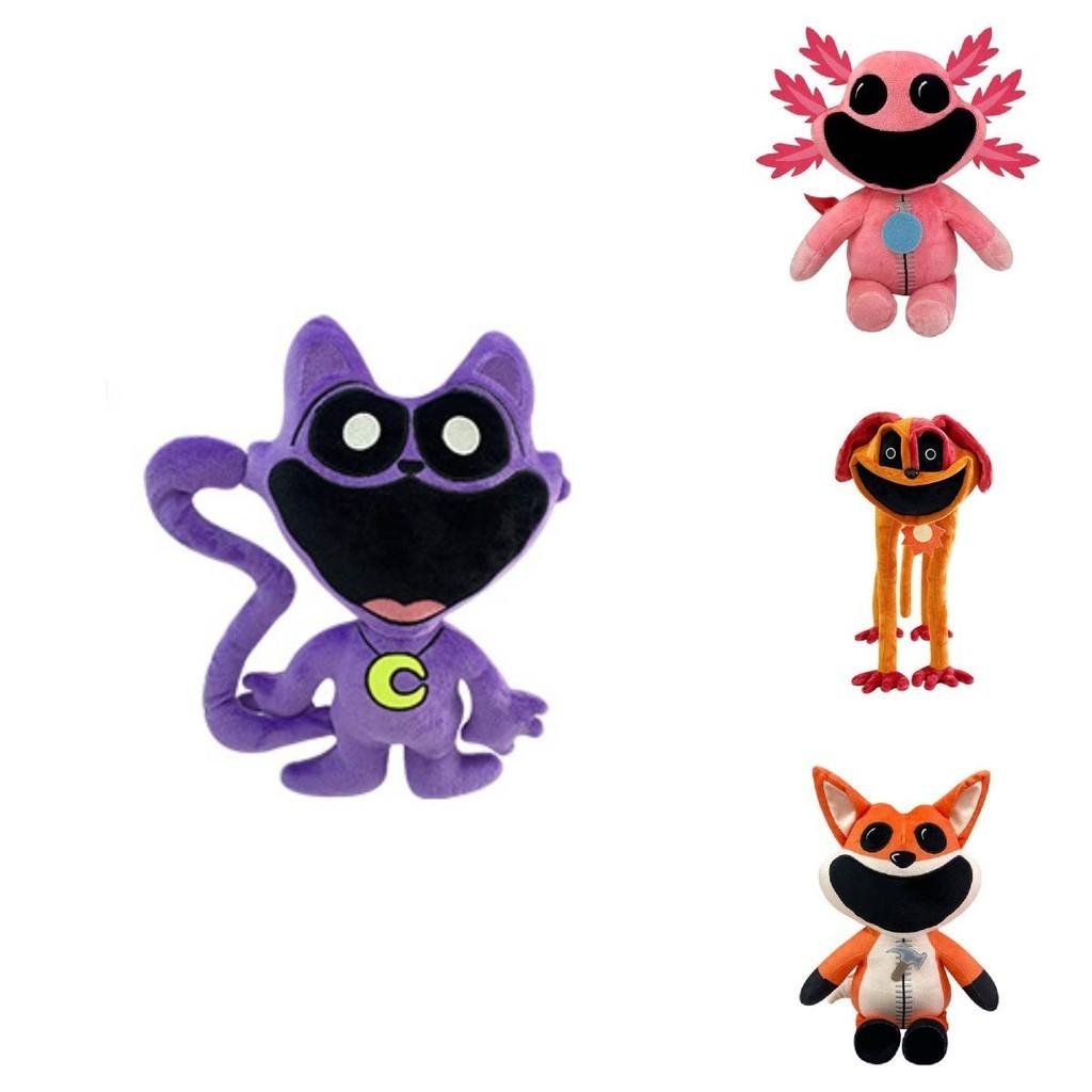 Smiling Critters Lila Katze Monster Plüschtier Im Furchteinflößenden Spielstil 30cm