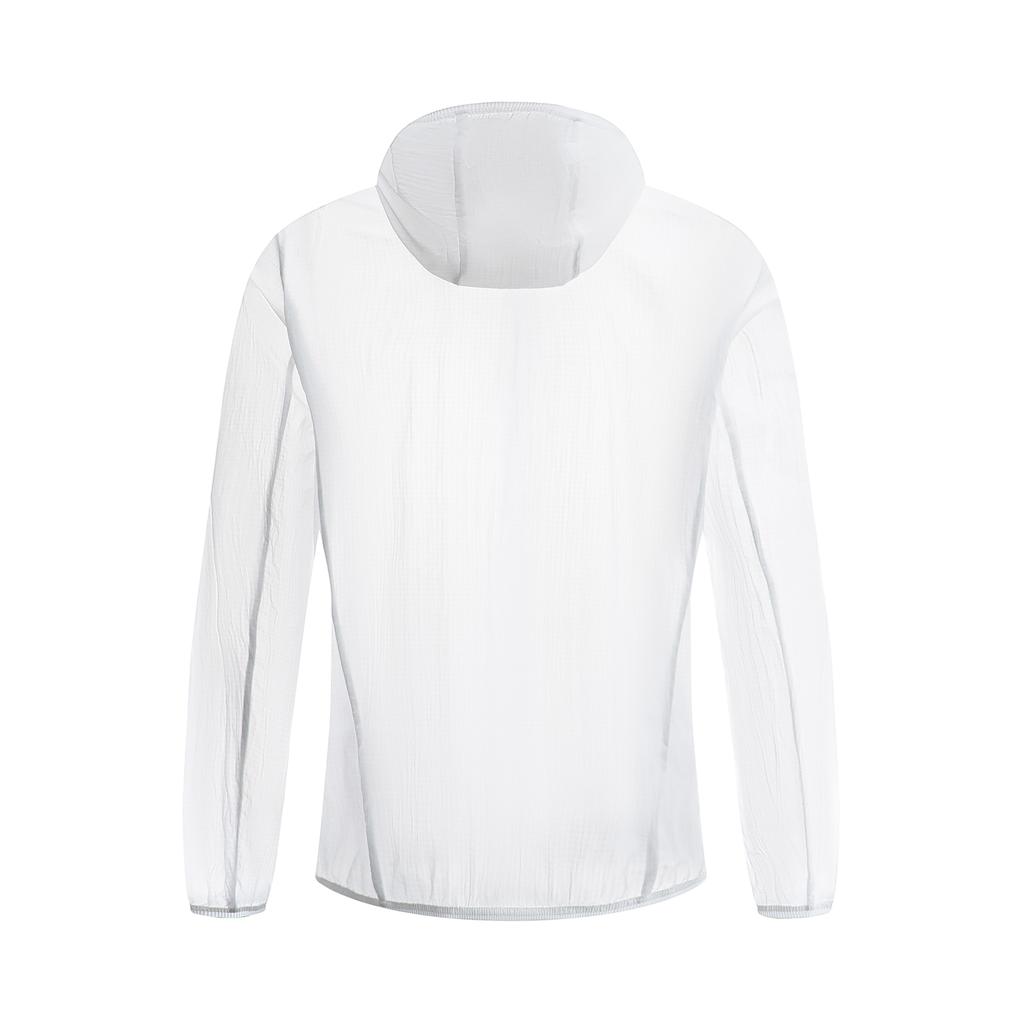 Li Ning Table Tennis Series Hooded Zip-Up Windbreaker Unisex Outerwear Standard-White AFDU303-3