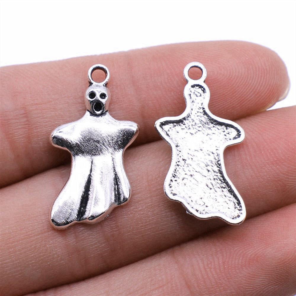 

Wizard Magic Halloween Day Spellbook Charm Antique Bronze Zinc Alloy Jewelry Making Supplies for Girls Earring Charms A35-5pcs-14x27mm