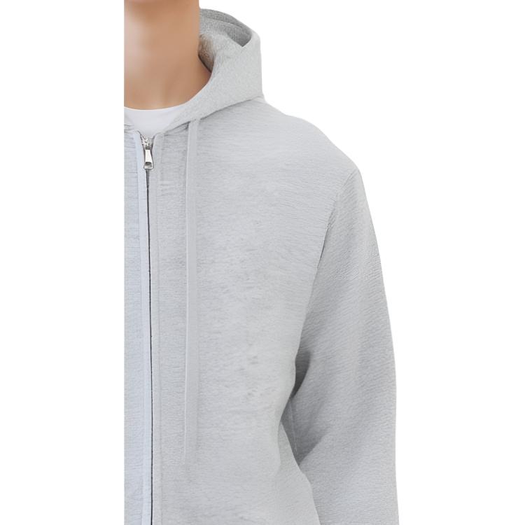 Uniqlo Zip Parka Long Sleeve Coat Hoodie Men Coats Gray 444992