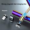 Cablu USB magnetic 3A Încărcare rapidă Tip-C Cablu rotund Micro-USB pentru telefon mobil