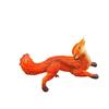 Adorable Fox Figurine Charming Resin Decorative Statue For Home And Garden Display