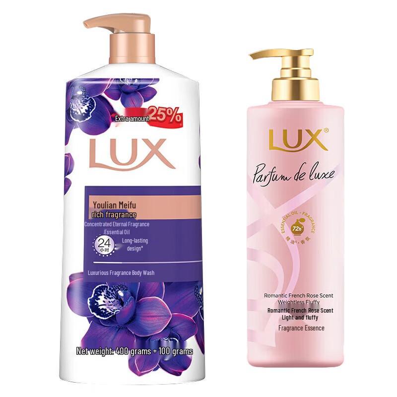 LUX Роскошный Ароматизированный Гель для Душа и Набор с Эссенцией Розы