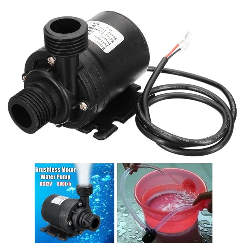 DC12V/24V Tauchpumpe Wasserdicht Tauchpumpe 5,5 M Bürstenloser Motor für Kühlsystem