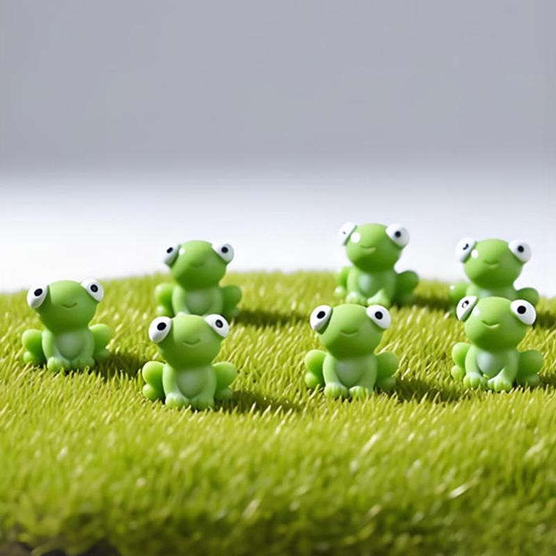 10/20Pcs Mini Resin Frogs Statues Frogs Figurines Garden Decor Fairy Garden Ornaments Indoor/Outdoor Microlandscapes Home Decor