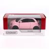 Kinsmart Fiat 500E Pastelowy Różowy Metalowy Model Samochodu