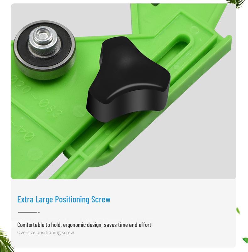 Glass and Tile Drill Bit Locator with Suction Cup and Vertical Fixer