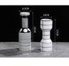 Nordic Black and White Striped Creative Ceramic Vase Geometric Craft Ornaments Room Decoration Accessories  Home Decor