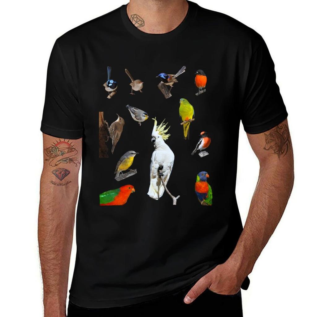 Australian Woodland Birds TShirt cotton t shirt Unisex t shirts for Unisex graphic vintage Unisex t shirt graphic Tshirt