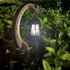 Balcony Landscaping Layout Imitation Stone Elephant Resin Atmosphere Lantern Decorations Courtyard Garden Decoration Solar Light