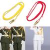 1Pc Red/Yellow Aiguillettes Wire Cord Or 2Pcs Yellow Pendants For Uniform Cosplay Costume Diy Clothes Decoration