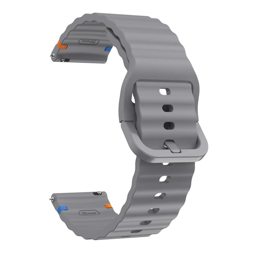 20mm 22mm Soft Strap For Huami Amazfit BALANCE 2  Active 2 Watch Bands GTR 4 3 Pro/GTS 4 2 mini/Bip 6 5 Silicone Sports Bracelet