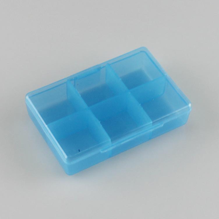 

6-Compartment Transparent Pill Organizer, Portable Travel Medicine Case, Healthcare Pill Box for Elderly 1pc
