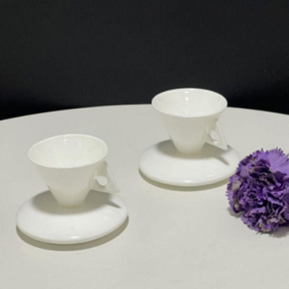Conical Porcelain Espresso Cup Set Minimalist Coffee Mug INS Demitasse Cup  Cafe
