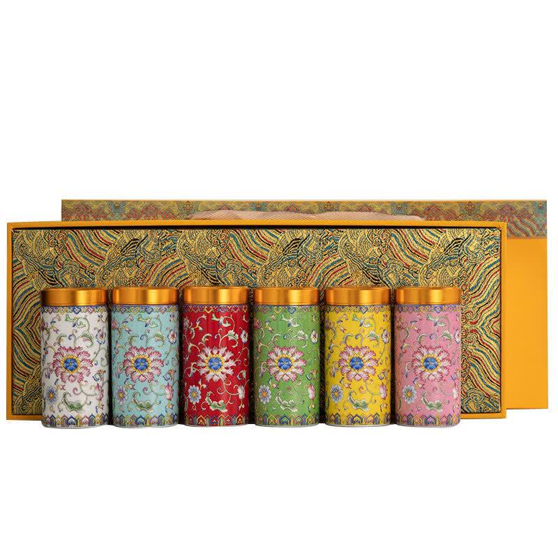 Hantun Cai Floral Ceramic Tea Caddy