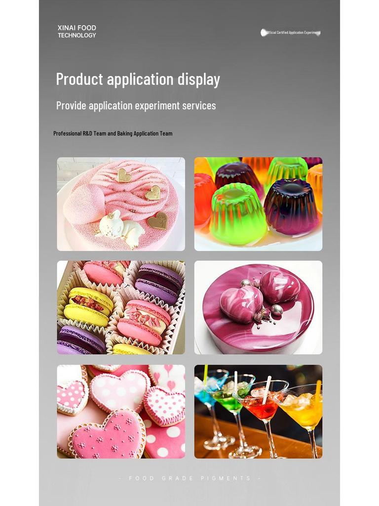 Chocolate Oil-Soluble Color Powder for Pastry, Mousse, Sandblasting, Fondant, Glaze, Lipstick, Macaron - 10g.