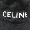 Excellent CELINE hat Logo-print quilted bucket black Nylon mens M 2AUB0930C Used