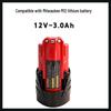 Milwaukee M12 12V Battery and Charger for Electric Wrench and Drill Replacement