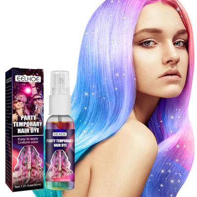 Party Temporäres Haarfärbespray, schnelles temporäres Haar-Glitzer-Haarfarbe, Glitzer-Styling, Haarfärbung, waschbares Pulver-Farbspray