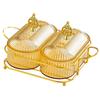 Candy Bowl Appetizer Serving Tray Snack Dishes Divided Platter Fruit Container With Lids