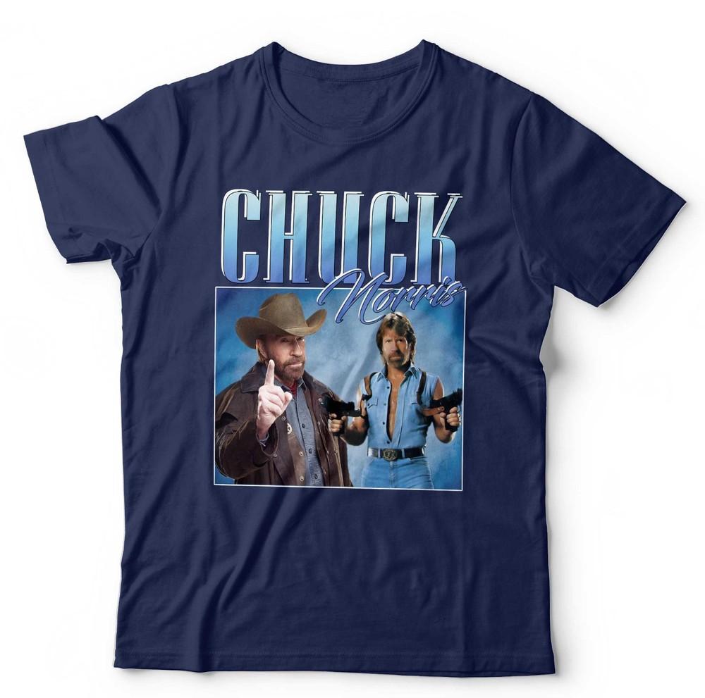 Chuck Norris T Shirt Appreciation Homage Throwback Stag Hen Dos Graphic Tee S